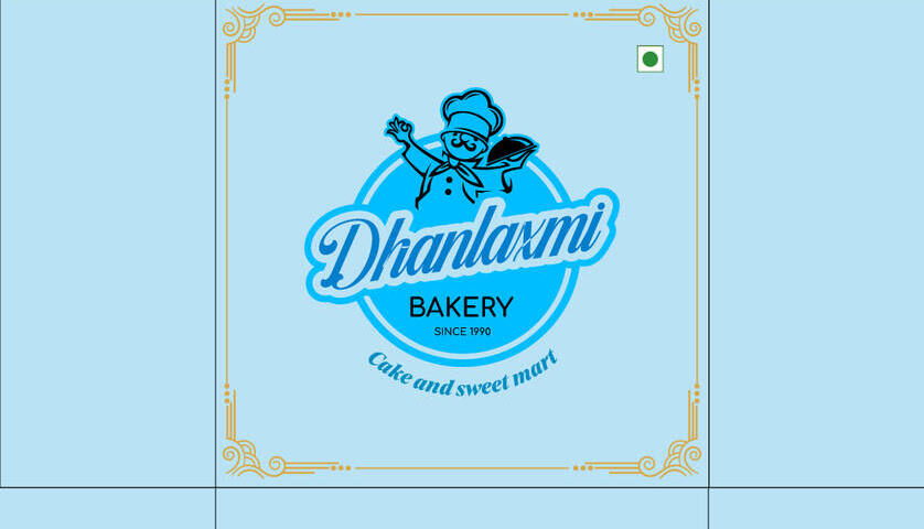Sky-Blue Bakery Box — Cake box